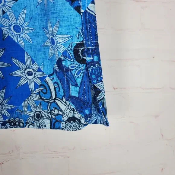 Ripskirt Hawaii Patchwork Blues Sport Skirt Womens XXL Golf Pickleball Pockets - Picture 4 of 10